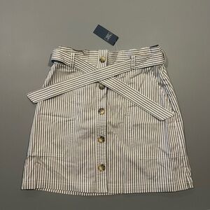 Abercrombie & Fitch Tan Striped Skirt